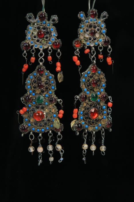 0478 khalka (ear-rings)Tashkent , nineteenth century